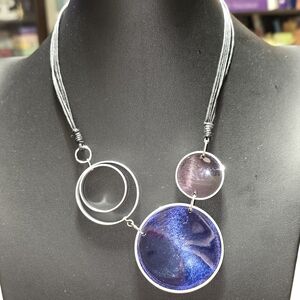 Asymmetrical Round Multi Strand Rope Necklace